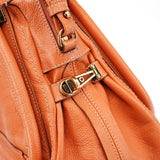 Chloé Paraty 2-Way Schultertasche aus hellbraunem Leder