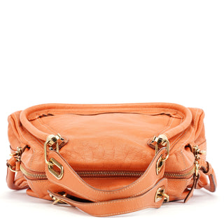 Chloe Light Brown Leather Paraty 2-Way Shoulder Bag