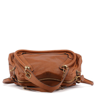 Chloé Light Brown Leather Paraty 2-Way Shoulder Bag