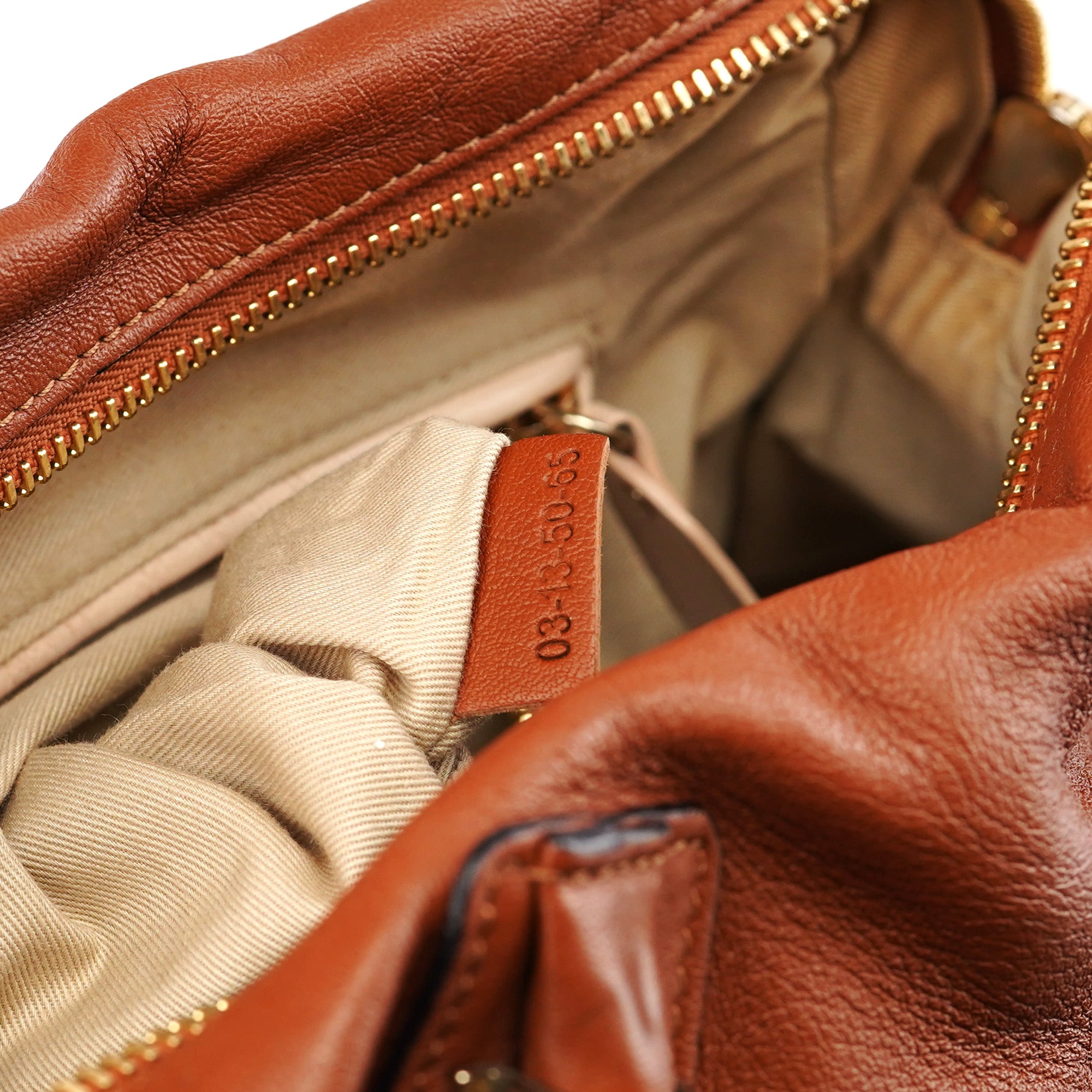 Chloé Paraty 2-Way Schultertasche aus hellbraunem Leder