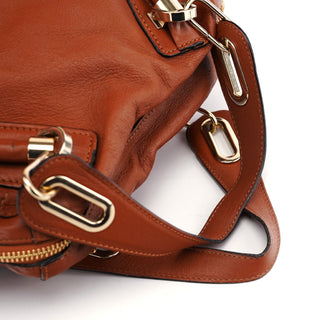 Chloé Light Brown Leather Paraty 2-Way Shoulder Bag