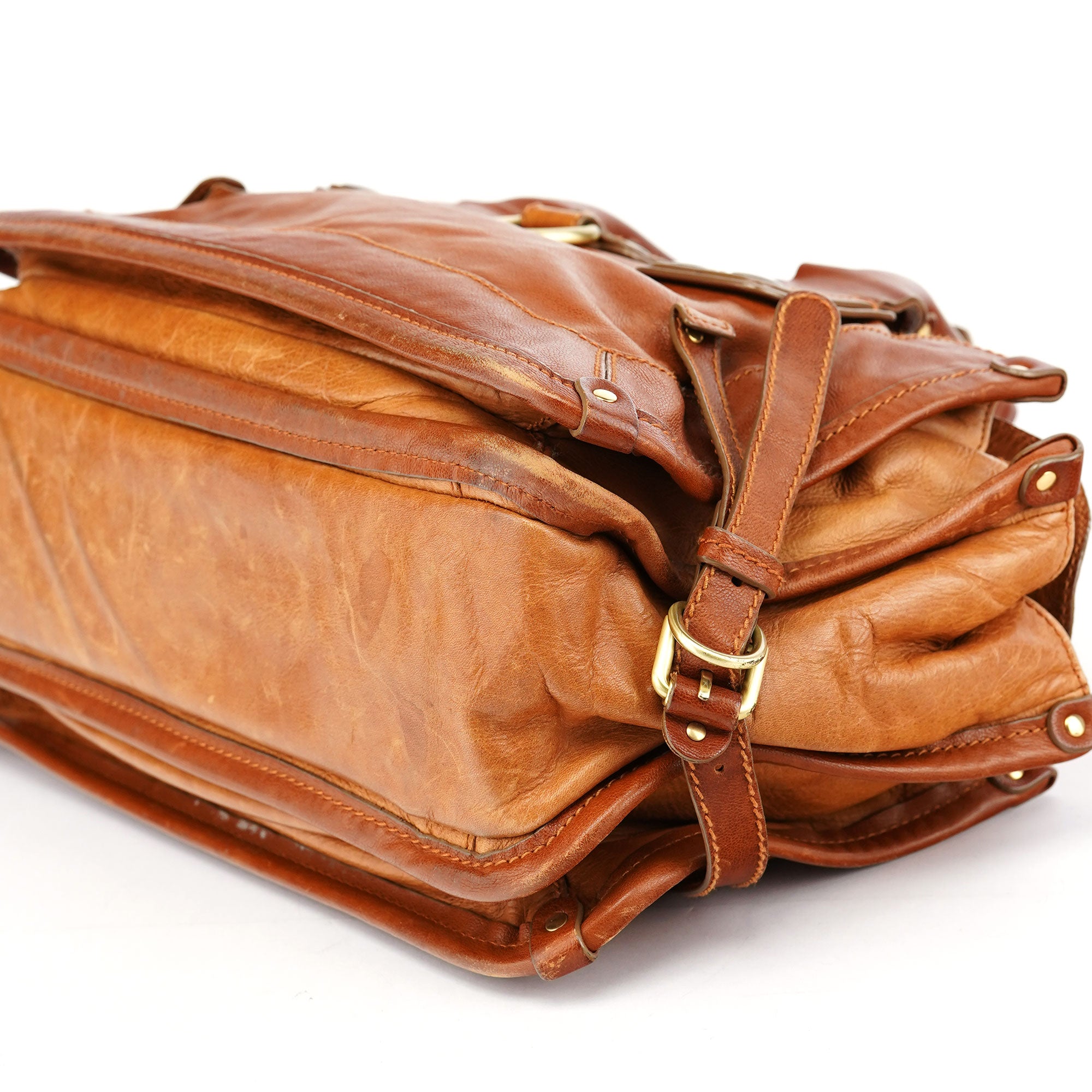 Chloé Light Brown Leather Tote Bag