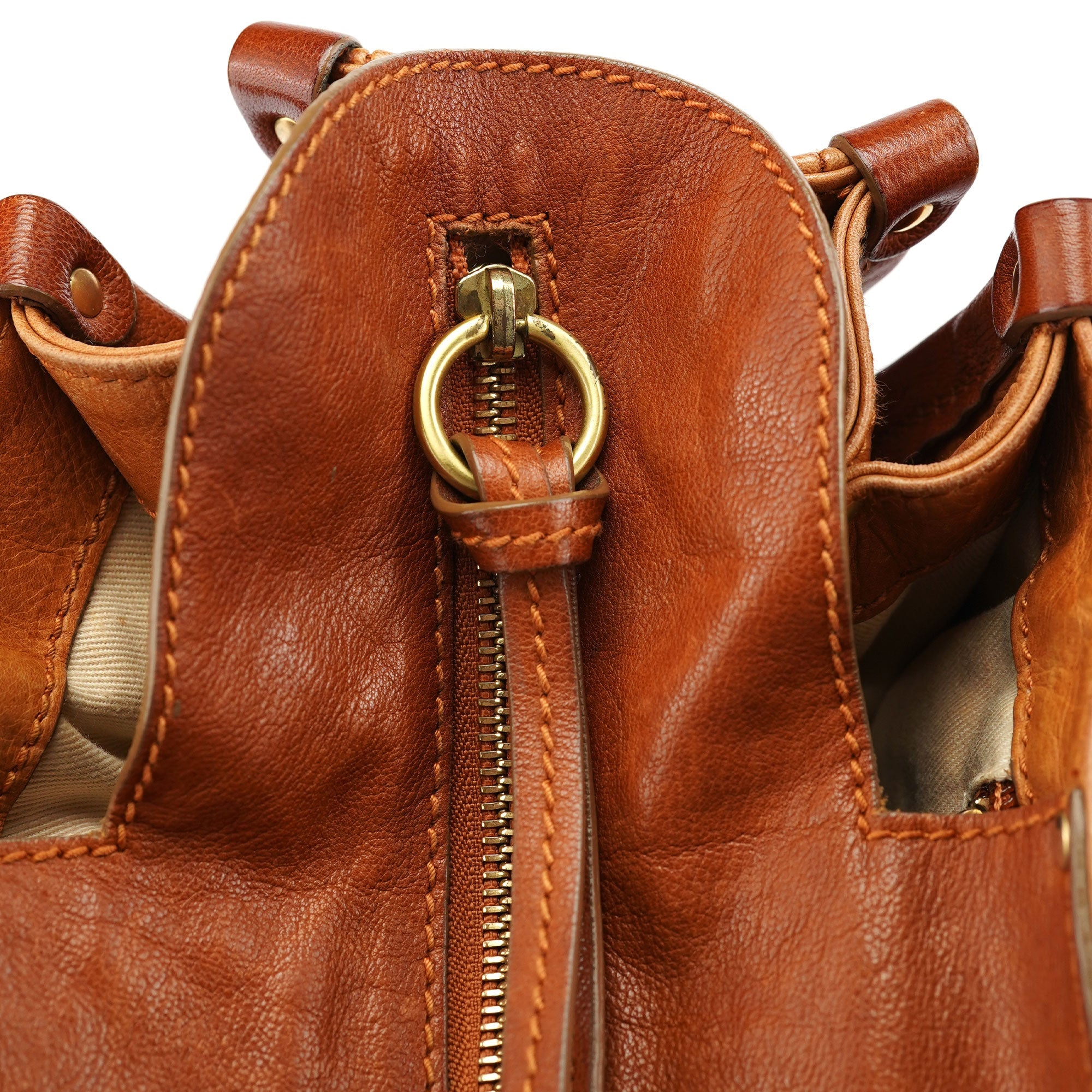 Chloé Light Brown Leather Tote Bag