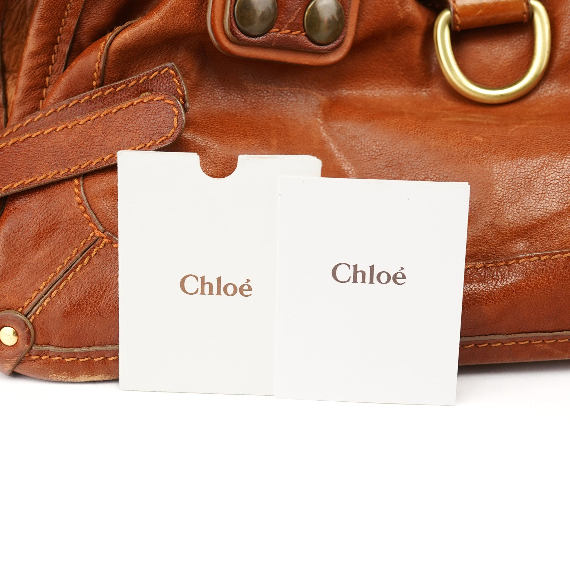Chloé Light Brown Leather Tote Bag