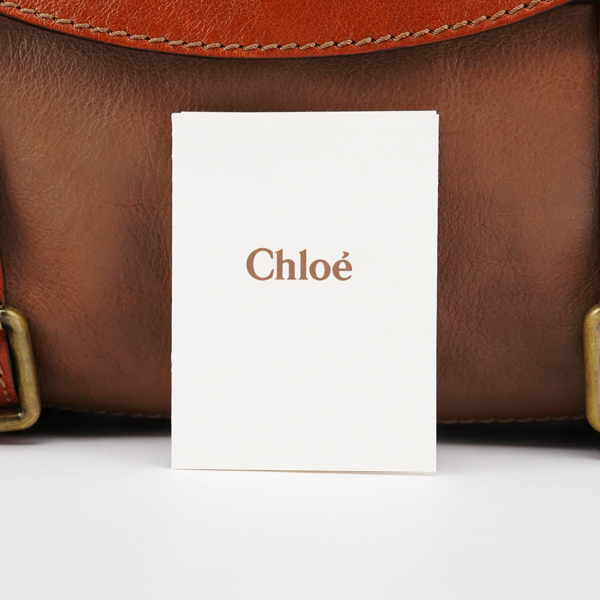 Chloe Light Brown Leather Tracy Tote Bag
