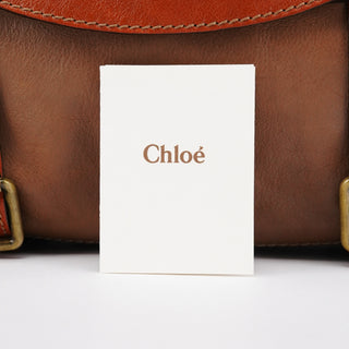 Chloe Light Brown Leather Tracy Tote Bag