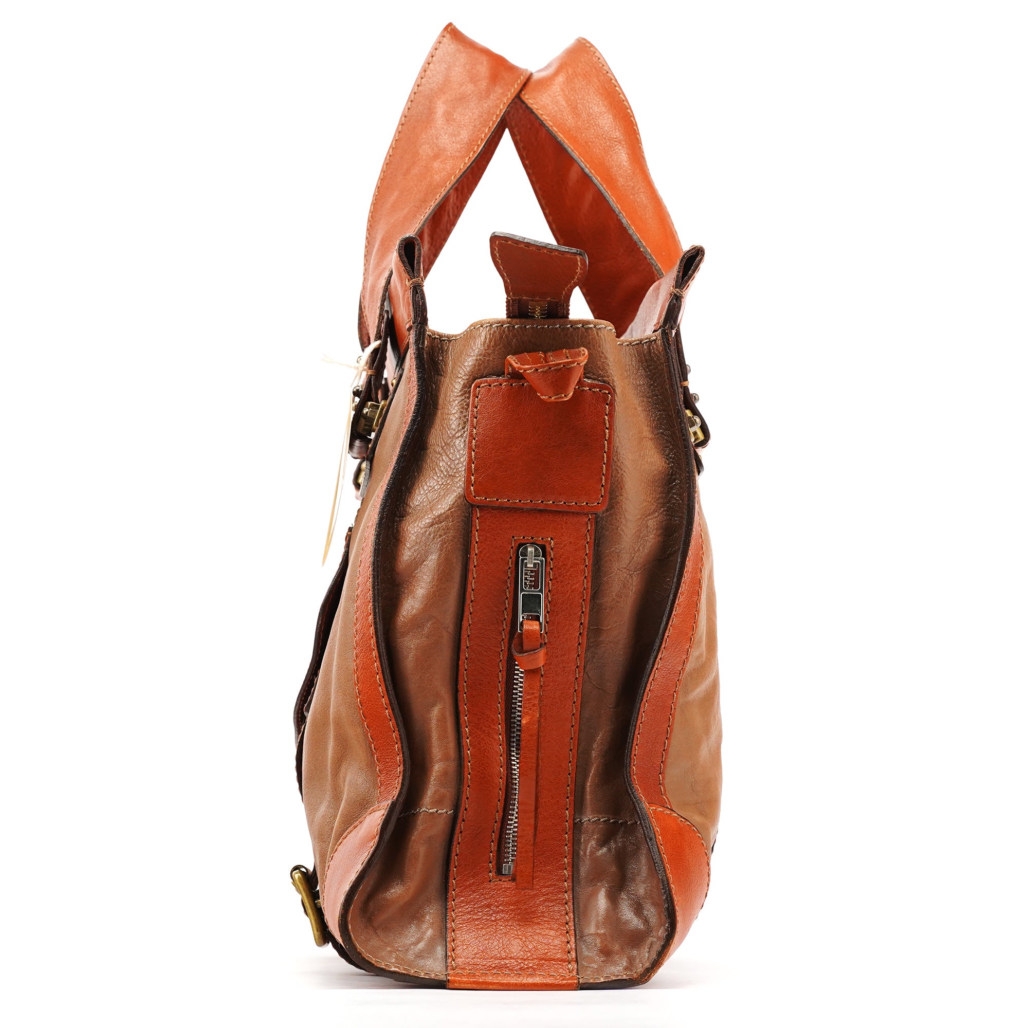 Chloe Light Brown Leather Tracy Tote Bag