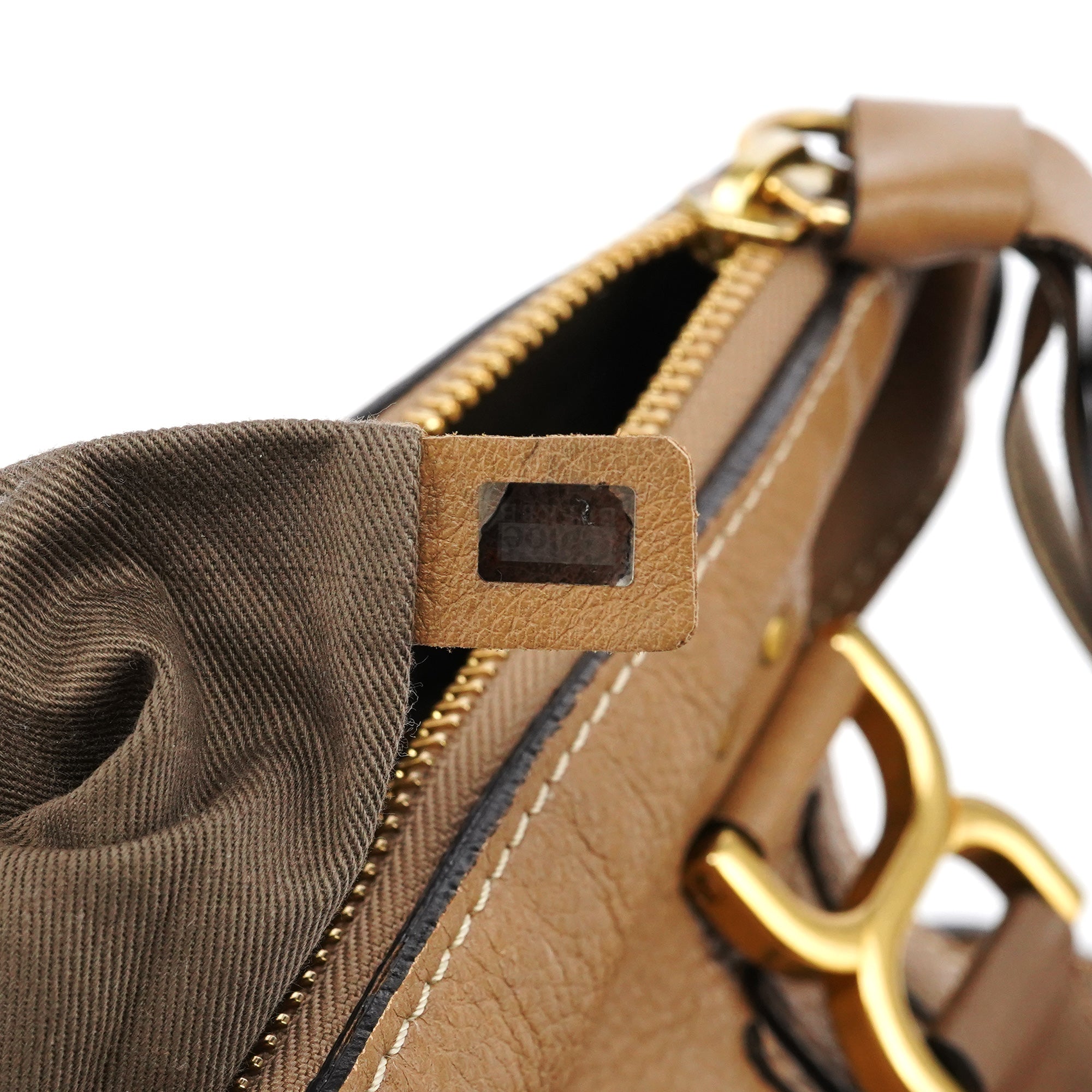 Chloé Sac porté épaule Marcie en cuir marron clair