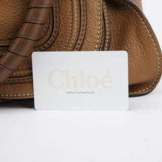 Chloe Light Brown Marcie Shoulder Bag