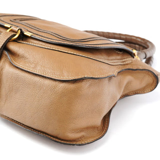 Chloe Light Brown Marcie Shoulder Bag