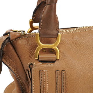 Chloe Light Brown Marcie Shoulder Bag