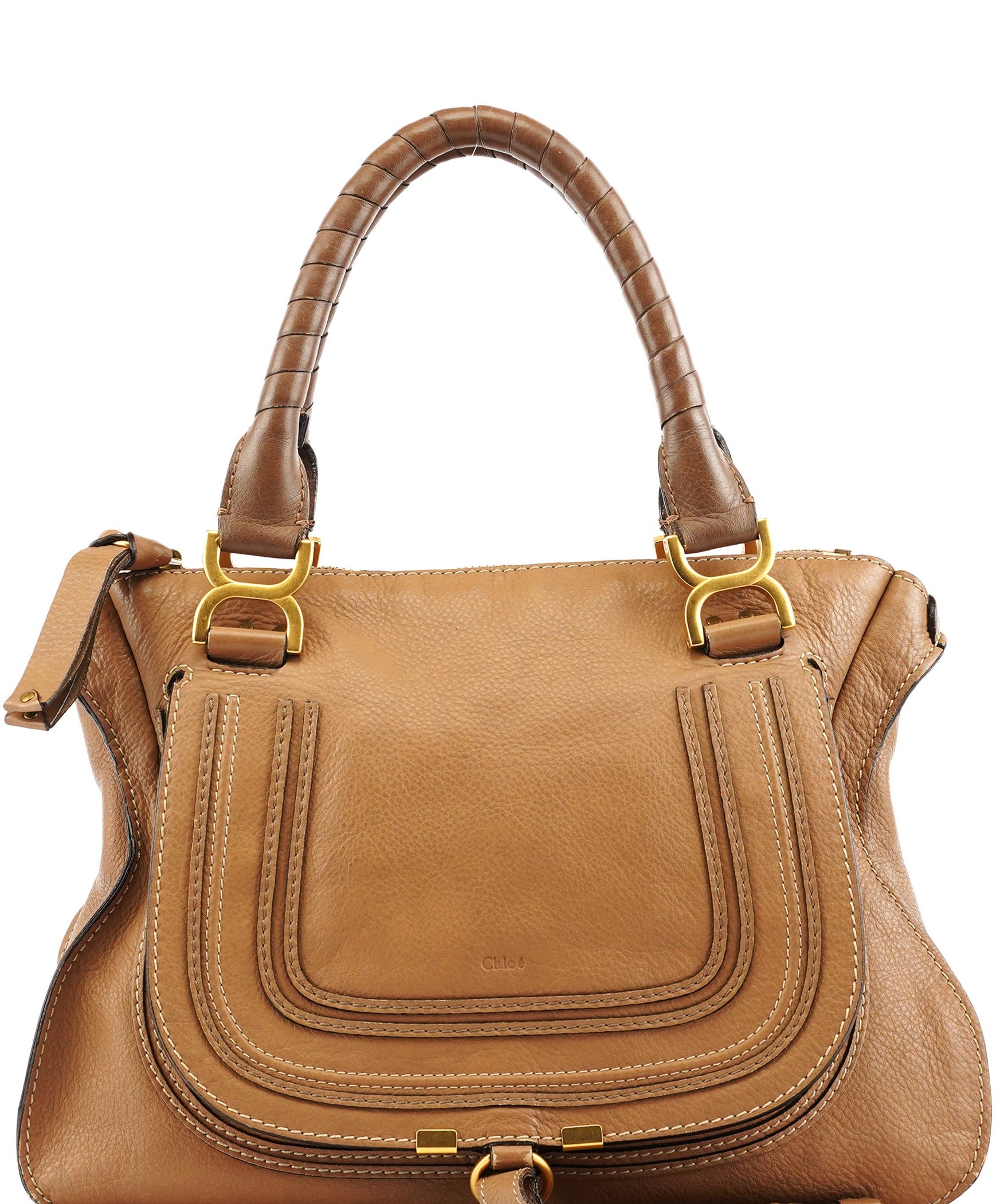 Chloe Light Brown Marcie Shoulder Bag