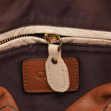 Chloé Paraty 2-Way Schultertasche aus hellbraunem Leder