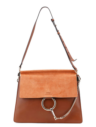 Chloé Light Brown Suede Boho Shoulder Bag