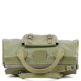 Chloé Light Green Leather Edith 2-Way Tote Bag