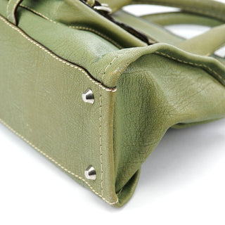 Chloé Light Green Leather Edith 2-Way Tote Bag