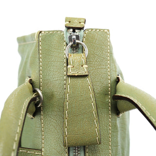 Chloé Light Green Leather Edith 2-Way Tote Bag