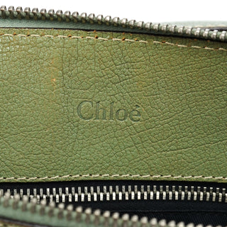 Chloé Light Green Leather Edith 2-Way Tote Bag