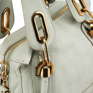 Chloé Light Green Leather Paraty 2-Way Bag