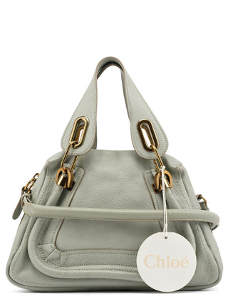 Chloé Light Green Leather Paraty 2-Way Bag