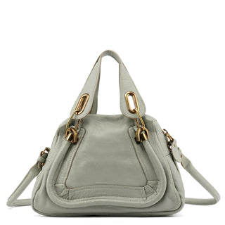 Chloé Light Green Leather Paraty 2-Way Bag