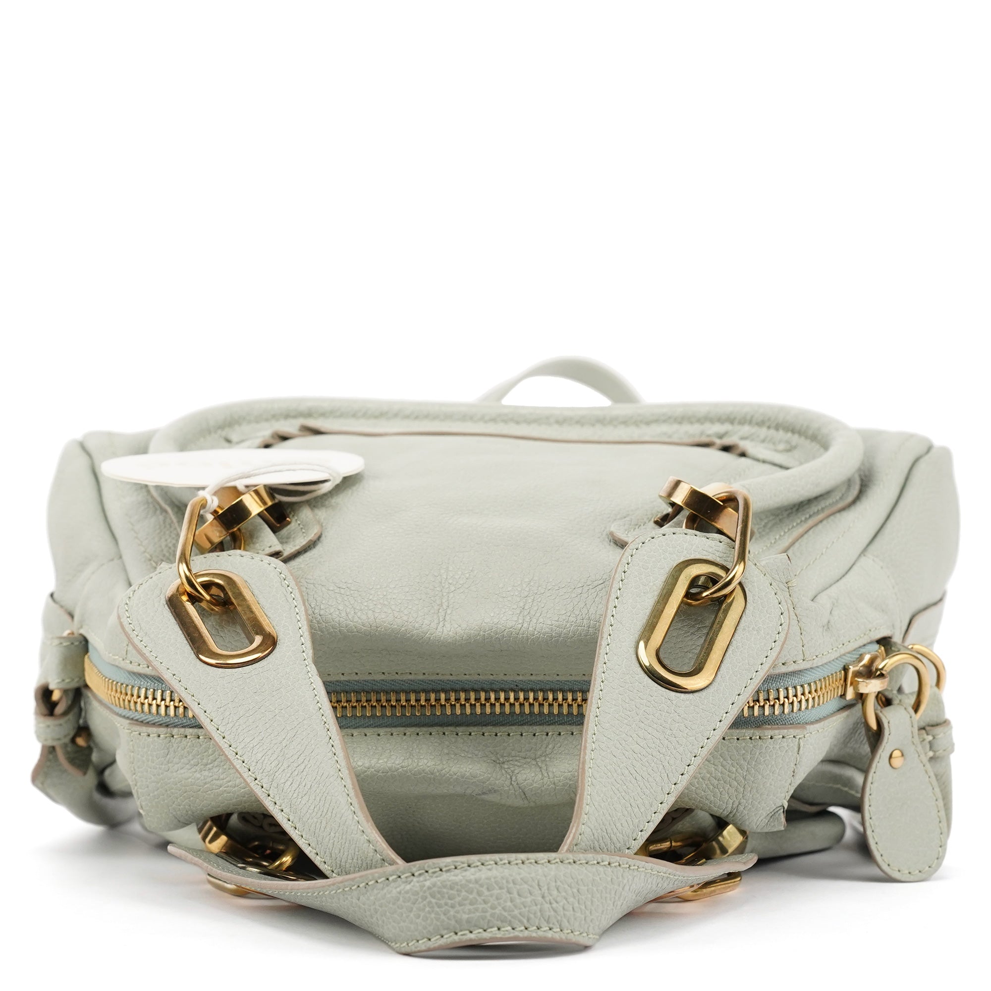 Chloé Light Green Leather Paraty 2-Way Bag