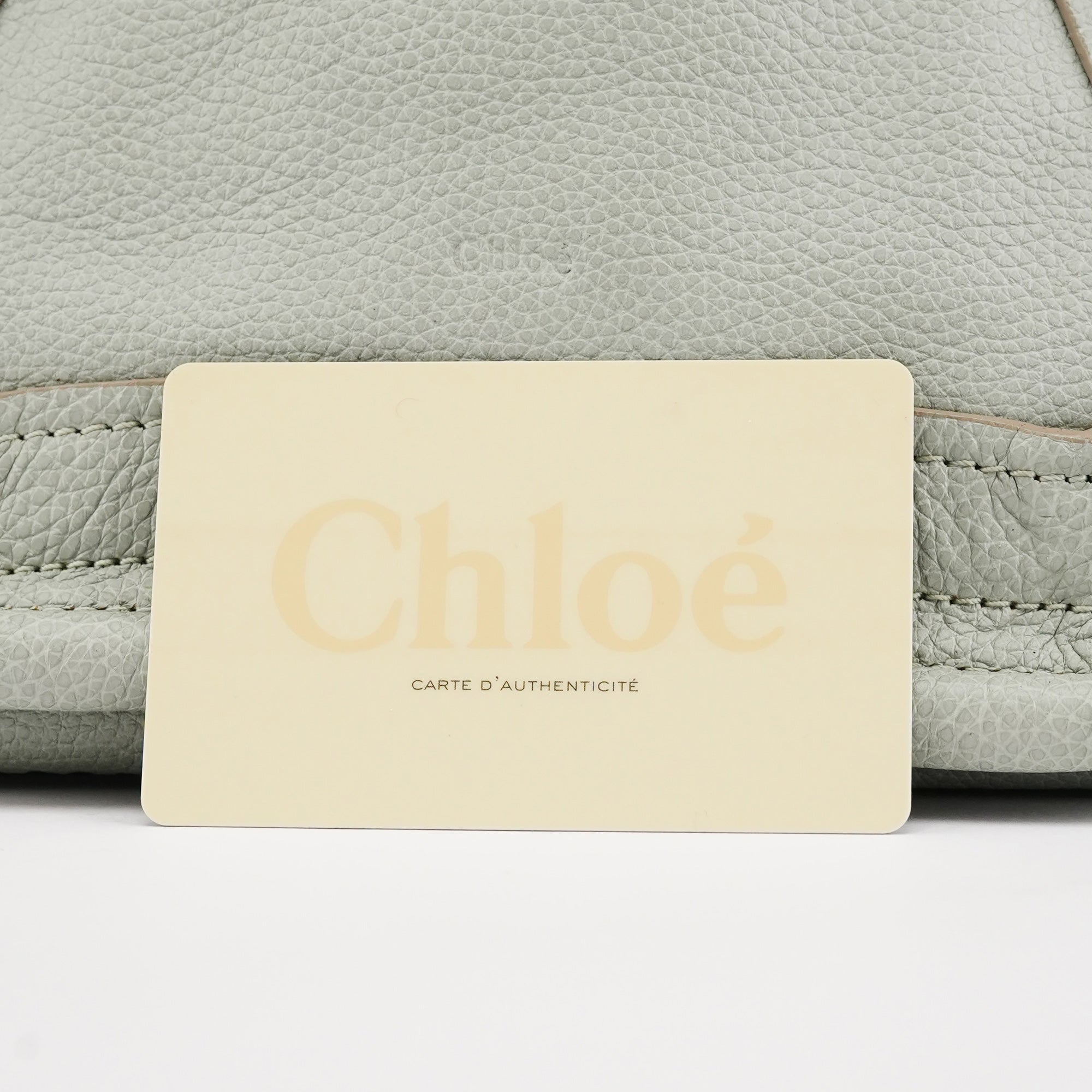 Chloé Light Green Leather Paraty 2-Way Bag