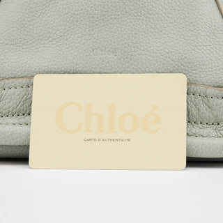 Chloé Light Green Leather Paraty 2-Way Bag