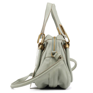 Chloé Light Green Leather Paraty 2-Way Bag