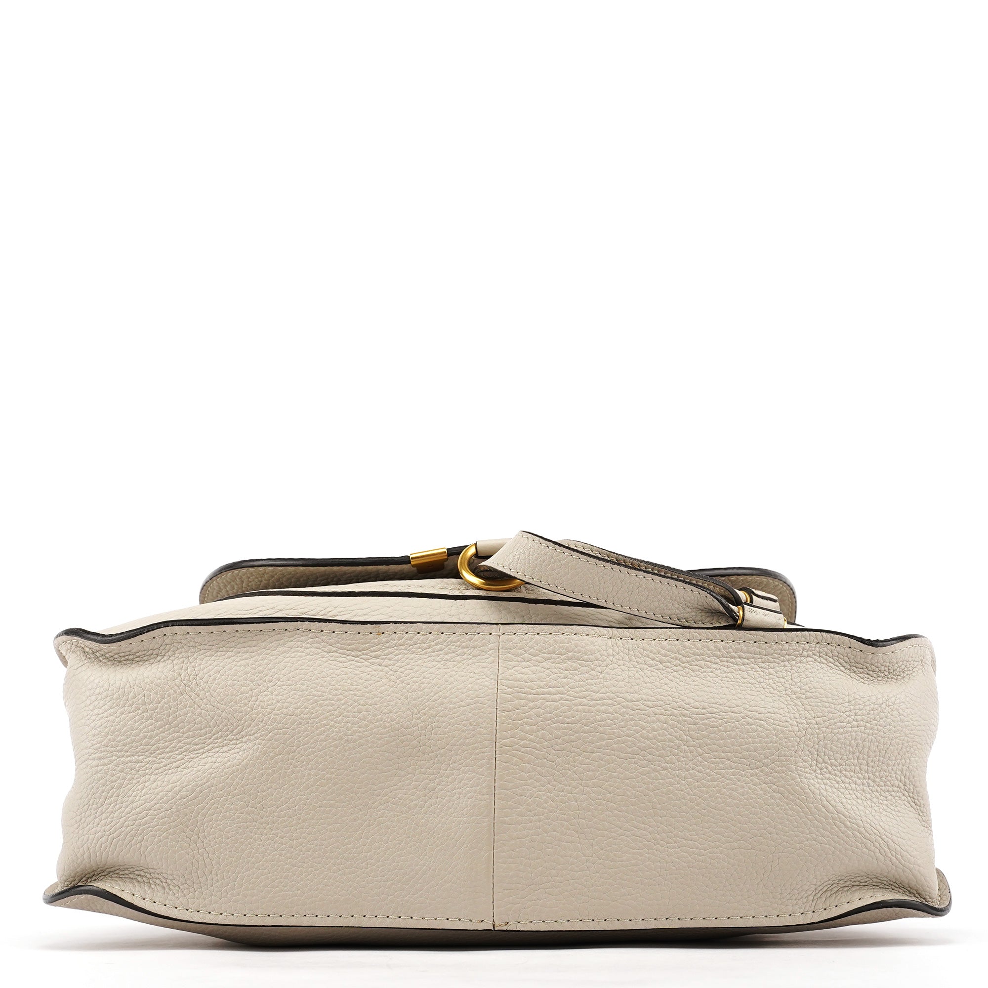 Chloé Sac deux portés Marcie en cuir gris clair