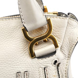 Chloé Sac deux portés Marcie en cuir gris clair