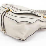 Chloé Sac deux portés Marcie en cuir gris clair
