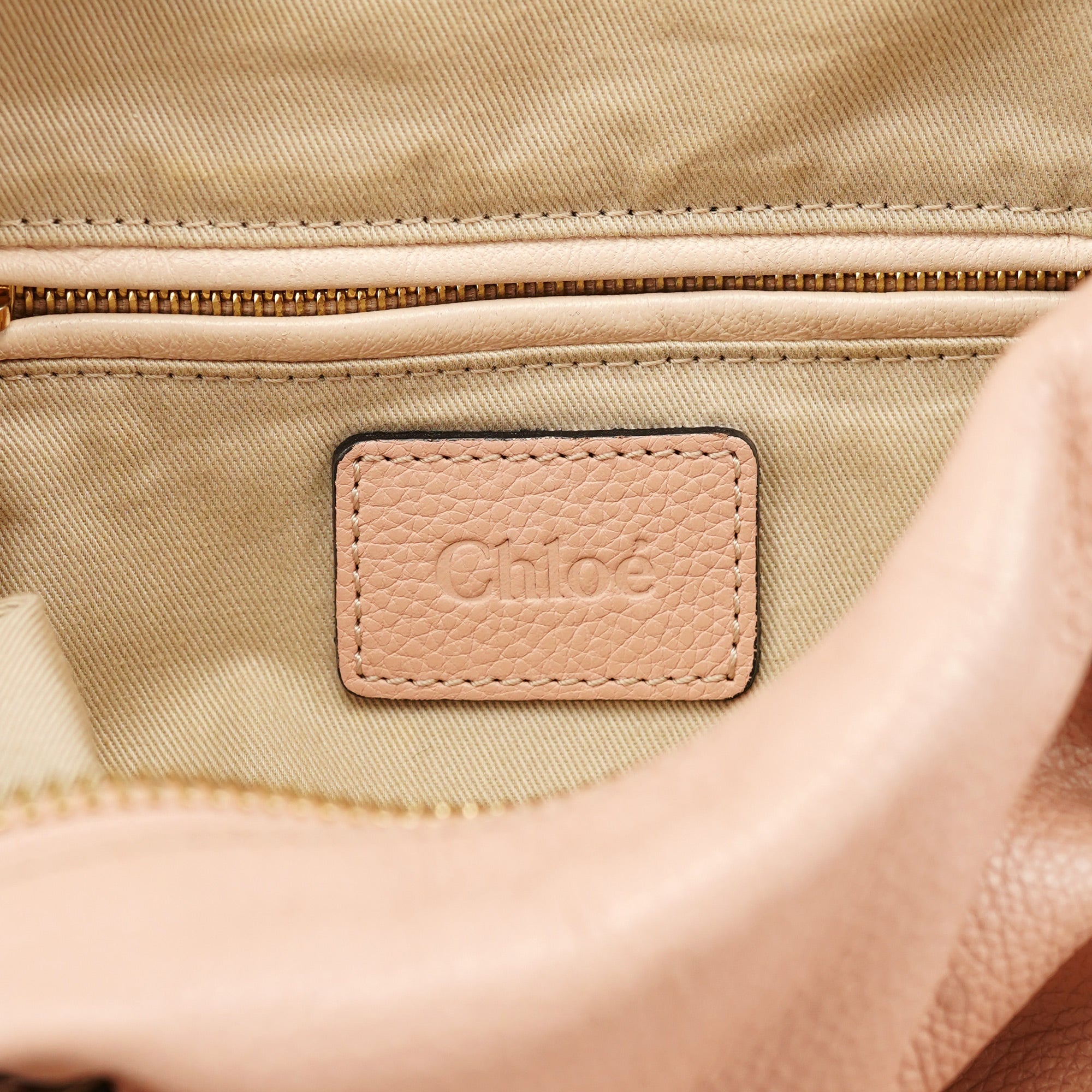 Chloé Light Pink Leather Paraty 2-Way Shoulder Bag