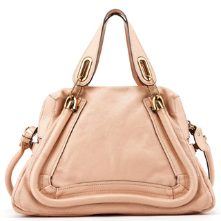 Chloé Light Pink Leather Paraty 2-Way Shoulder Bag
