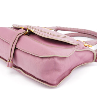 Chloe Lilac Leather Marcie 2-Way Bag