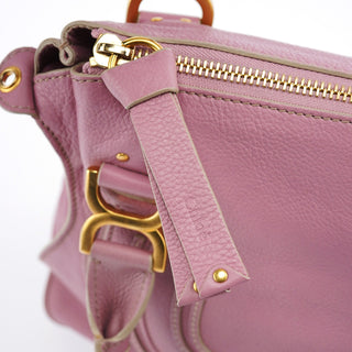 Chloe Lilac Leather Marcie 2-Way Bag