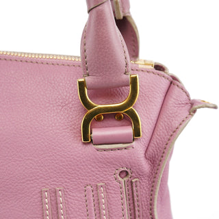 Chloe Lilac Leather Marcie 2-Way Bag
