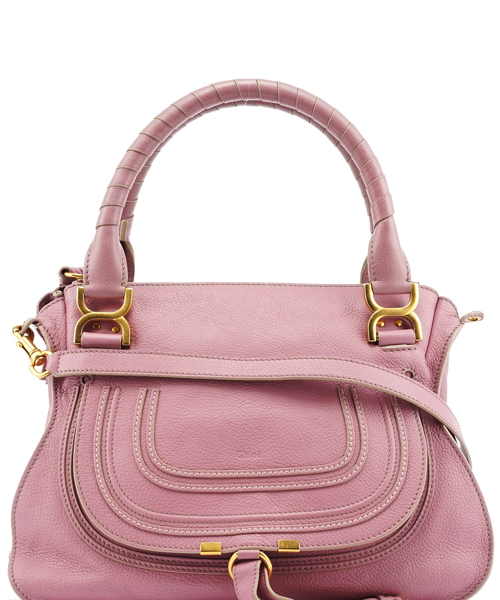 Chloe Lilac Leather Marcie 2-Way Bag