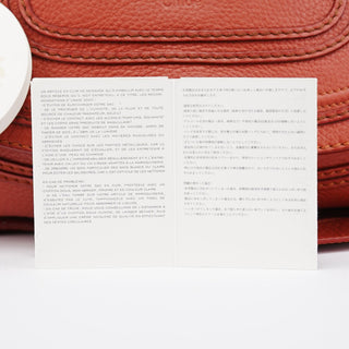 Chloe Maple Red Leather Marcie 2-Way Bag