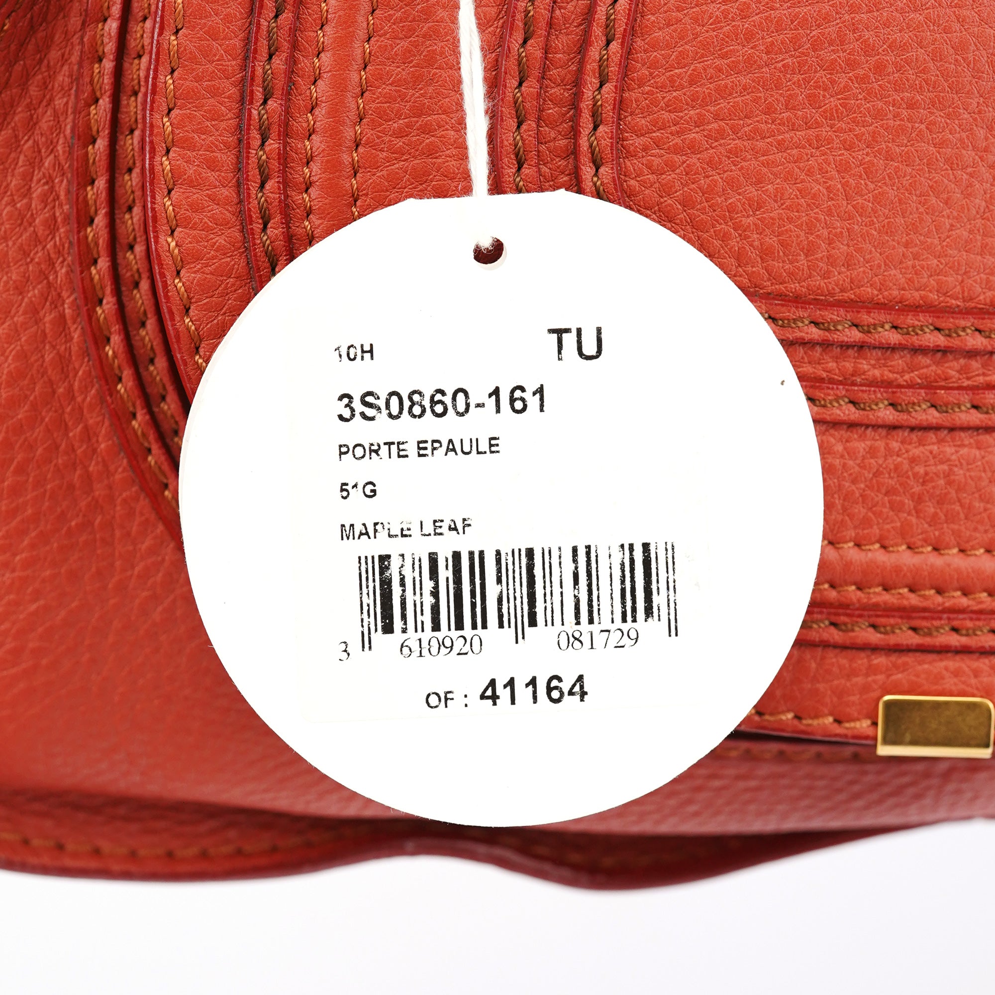 Chloé Marcie 2-Way Tasche aus ahornrotem Leder