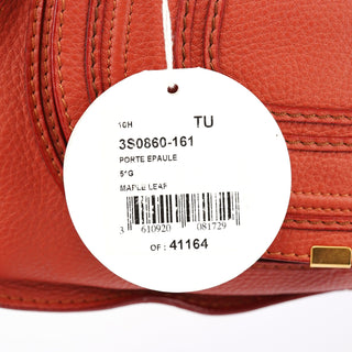 Chloe Maple Red Leather Marcie 2-Way Bag