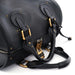 Chloé Matte Black Leather Paddington Boston Bag