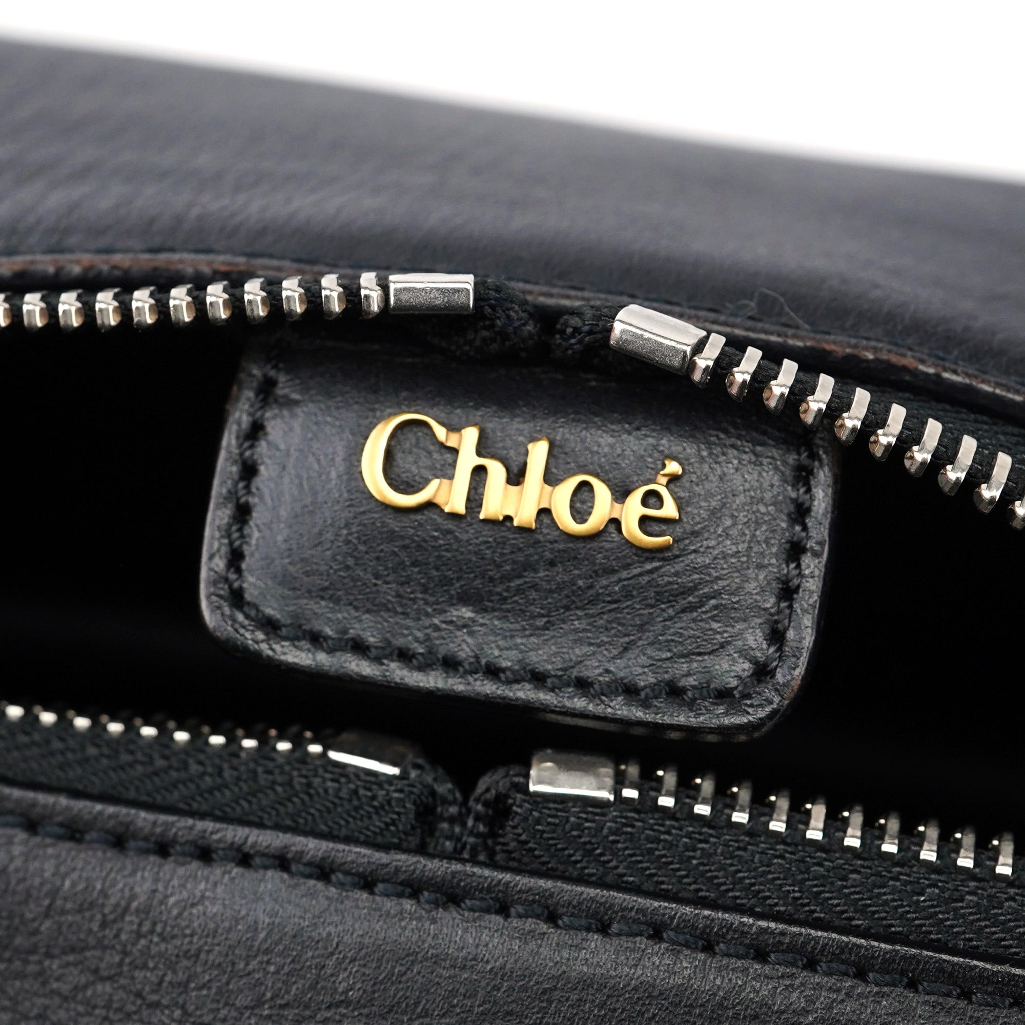 Chloé Matte Black Leather Paddington Boston Bag