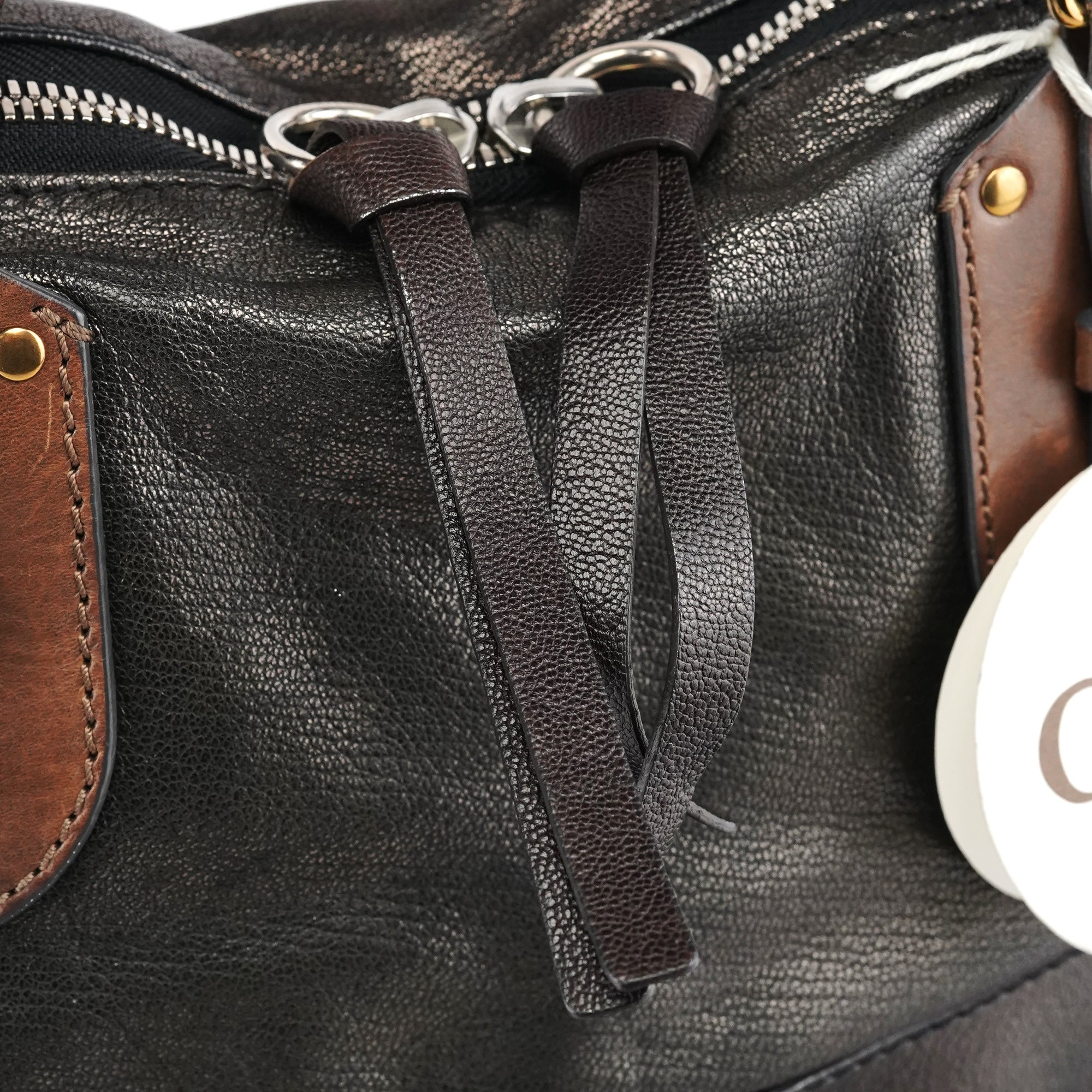 Chloé Kerala Tote Bag aus Metallic-Leder