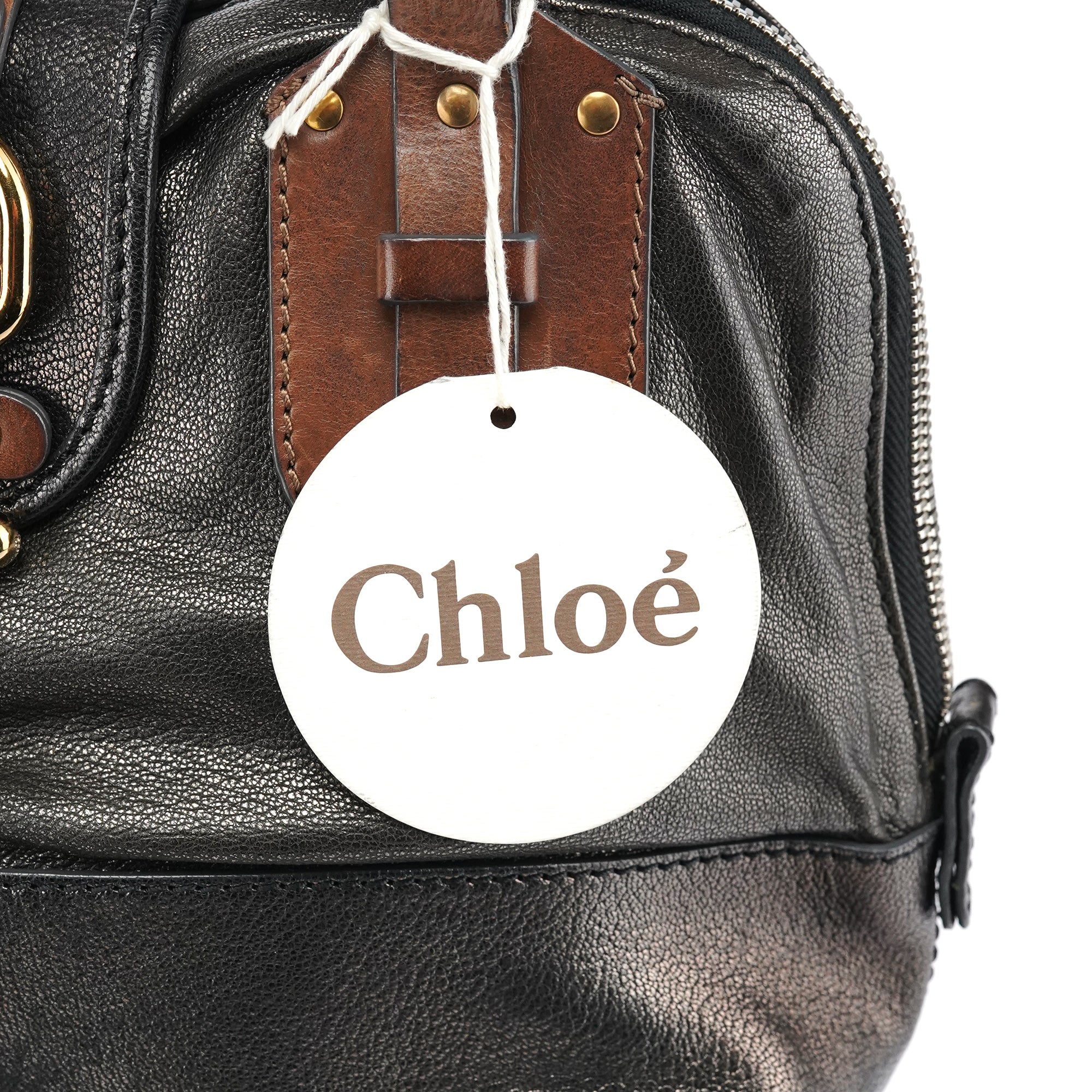 Chloé Kerala Tote Bag aus Metallic-Leder
