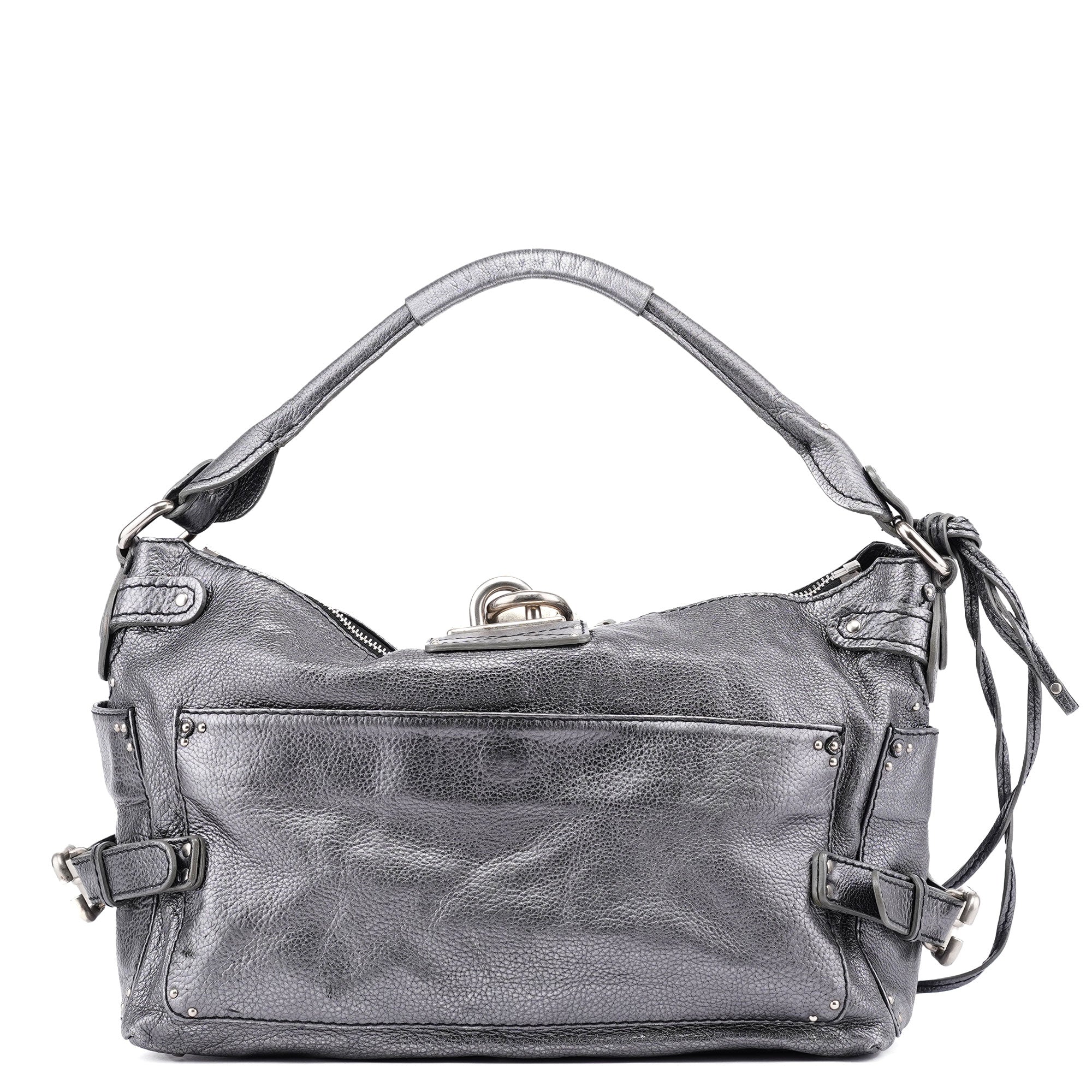 Chloé Metallic Leather Paddington Shoulder Bag