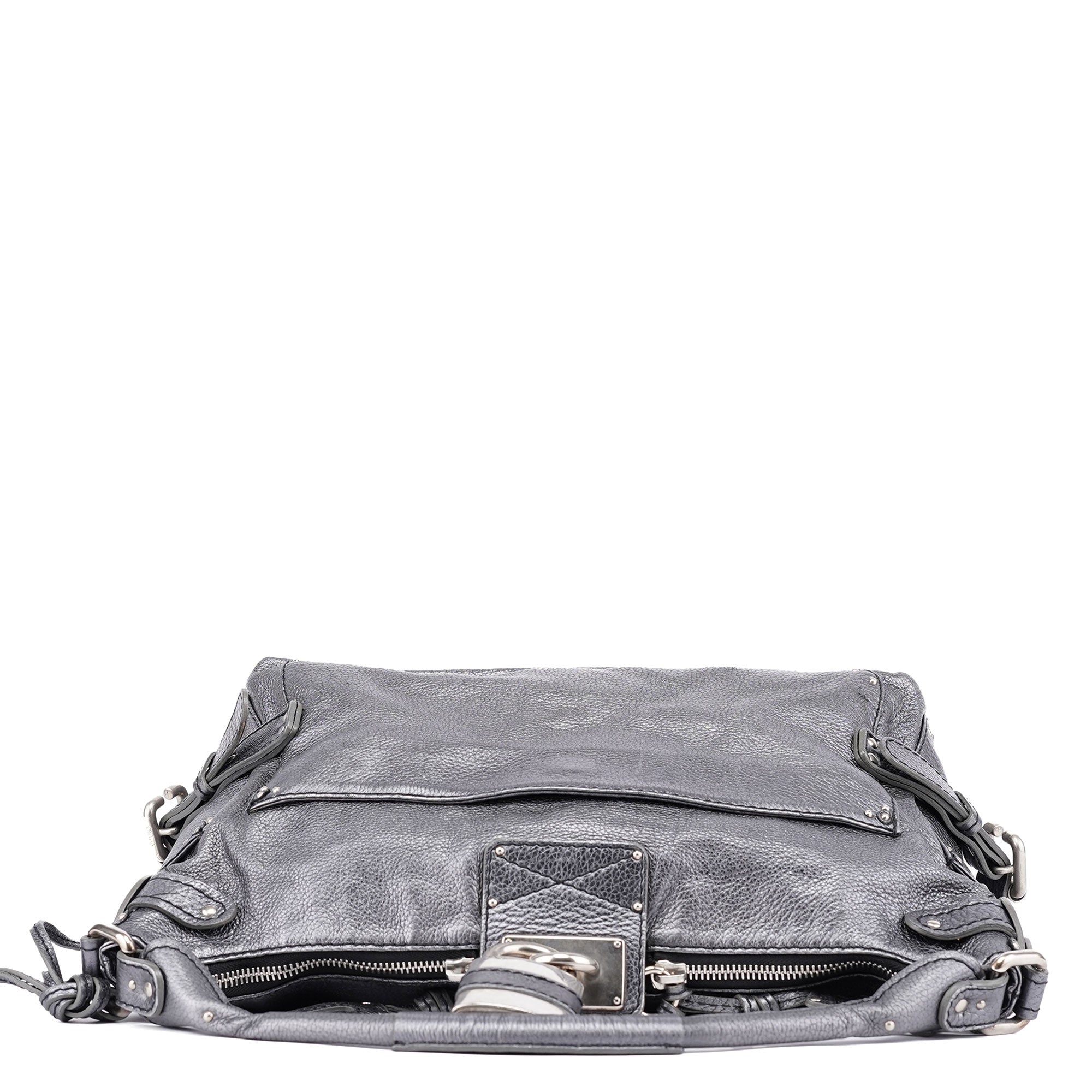 Chloé Metallic Leather Paddington Shoulder Bag