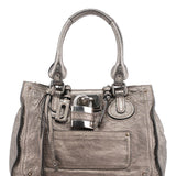 Chloé Metallic Leather Paddington Tote Bag