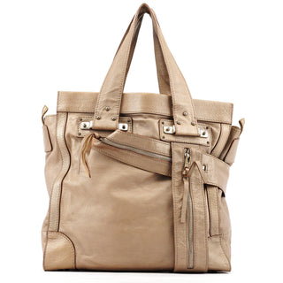 Chloe Metallic Leather Tracy Tote Bag
