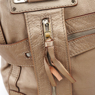 Chloe Metallic Leather Tracy Tote Bag